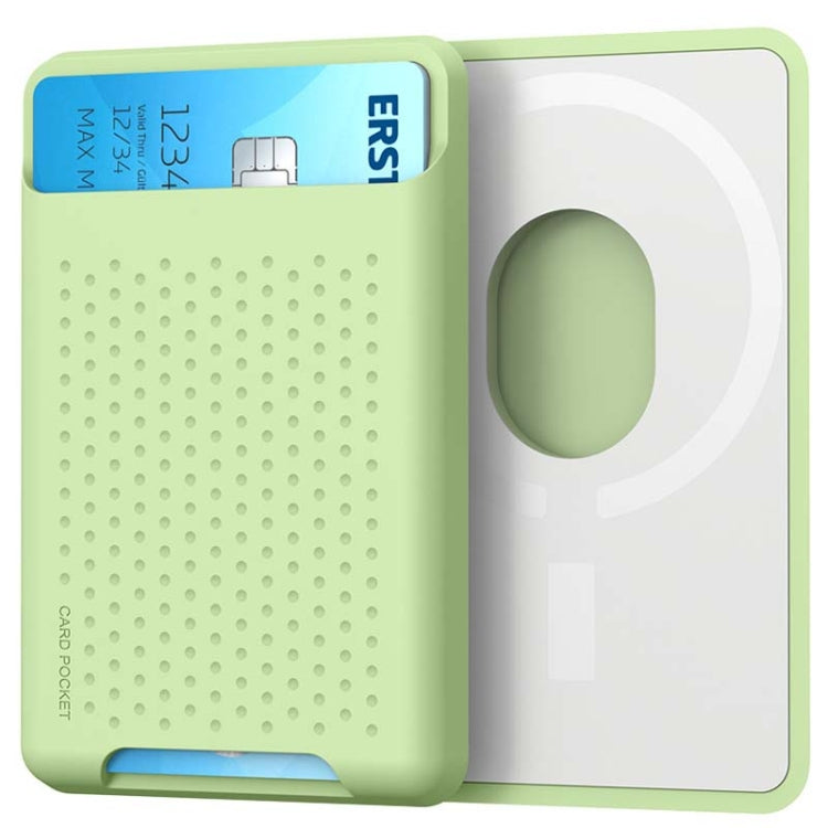 For IPhone 12 / 13 / 14 Series AhaStyle PT133 Mobile Phone Magnetic Silicone Card Case, Magnetic Matte, Magnetic Frosted